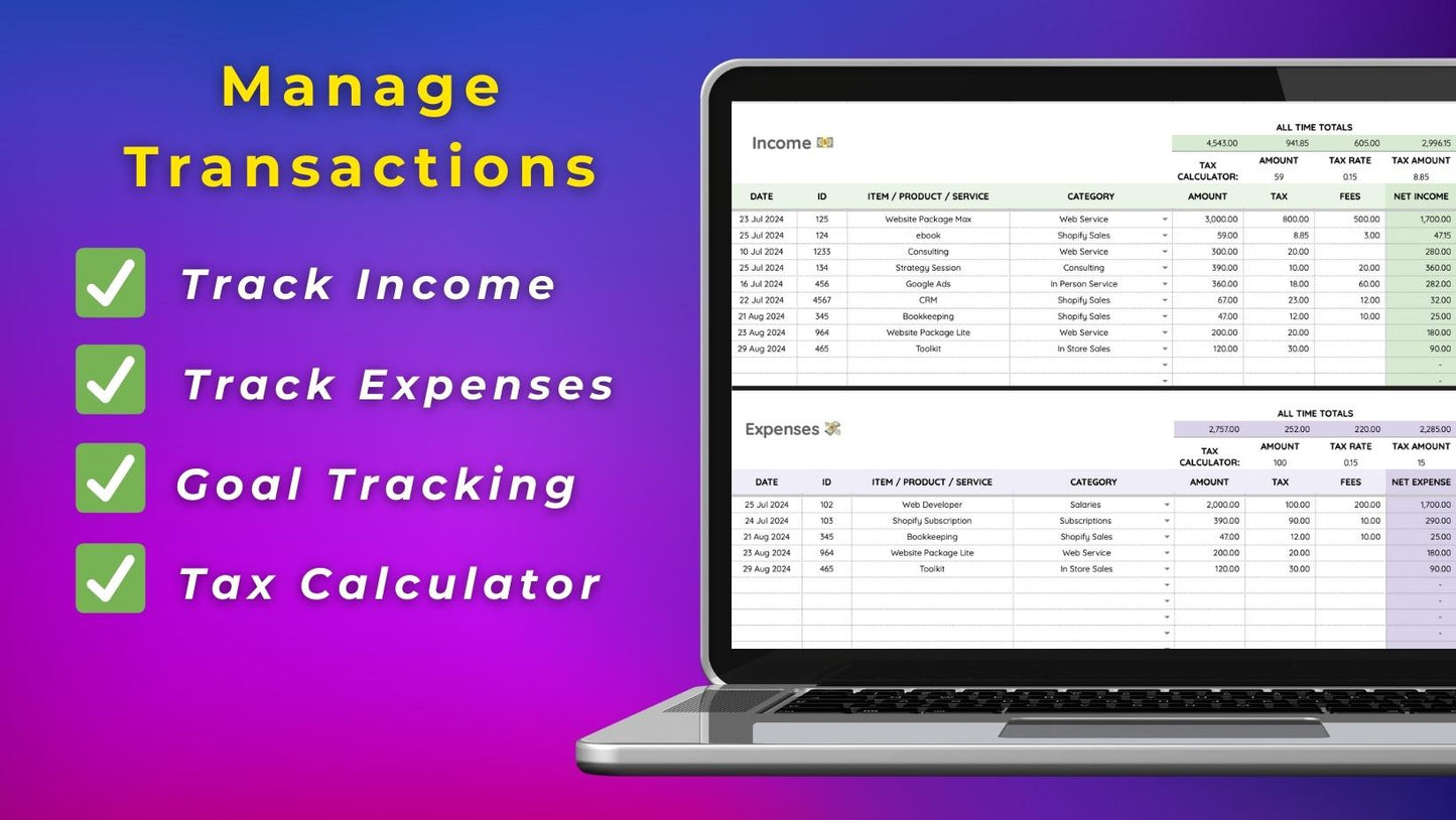 Google Sheets Expense Tracker