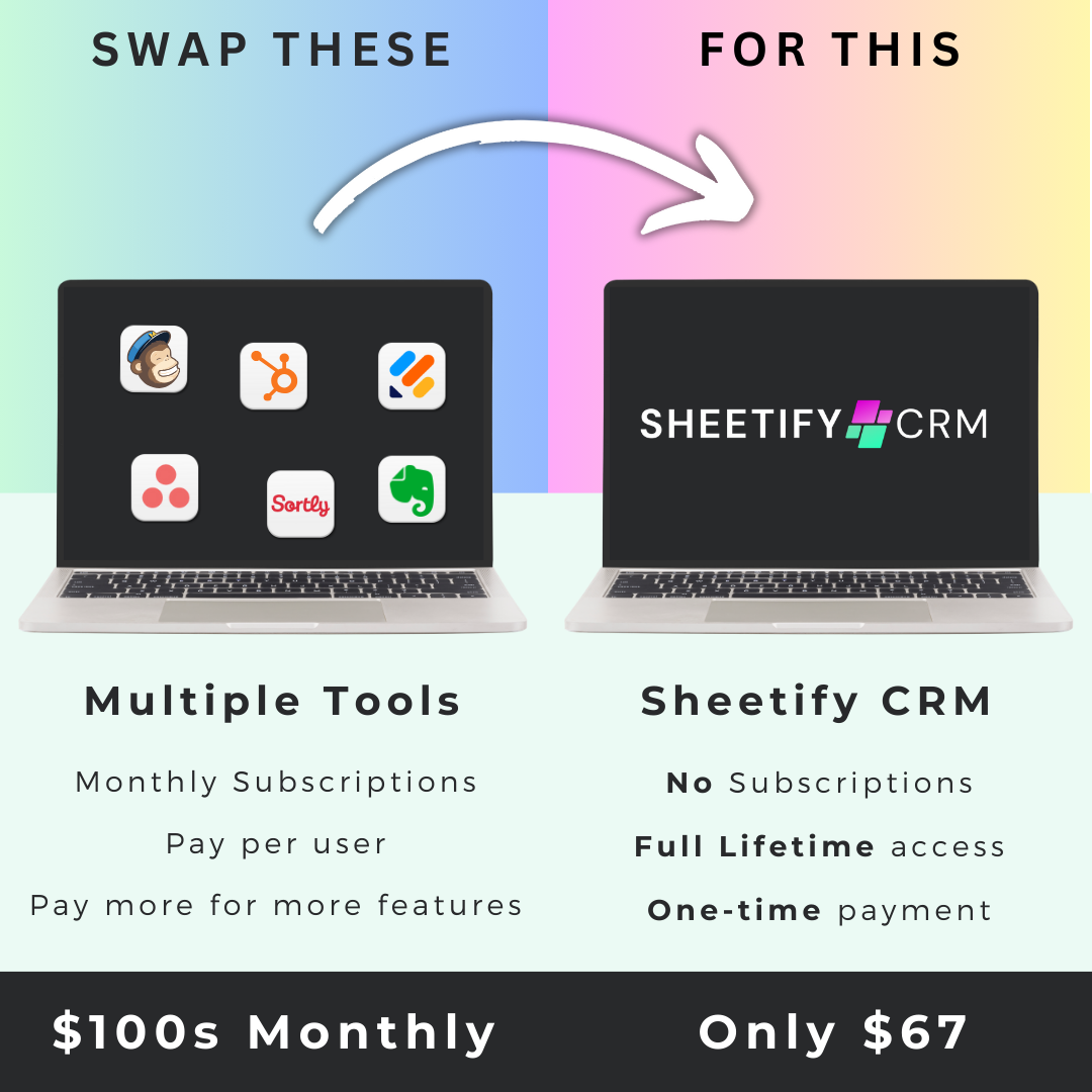 Sheetify Google Sheets CRM price