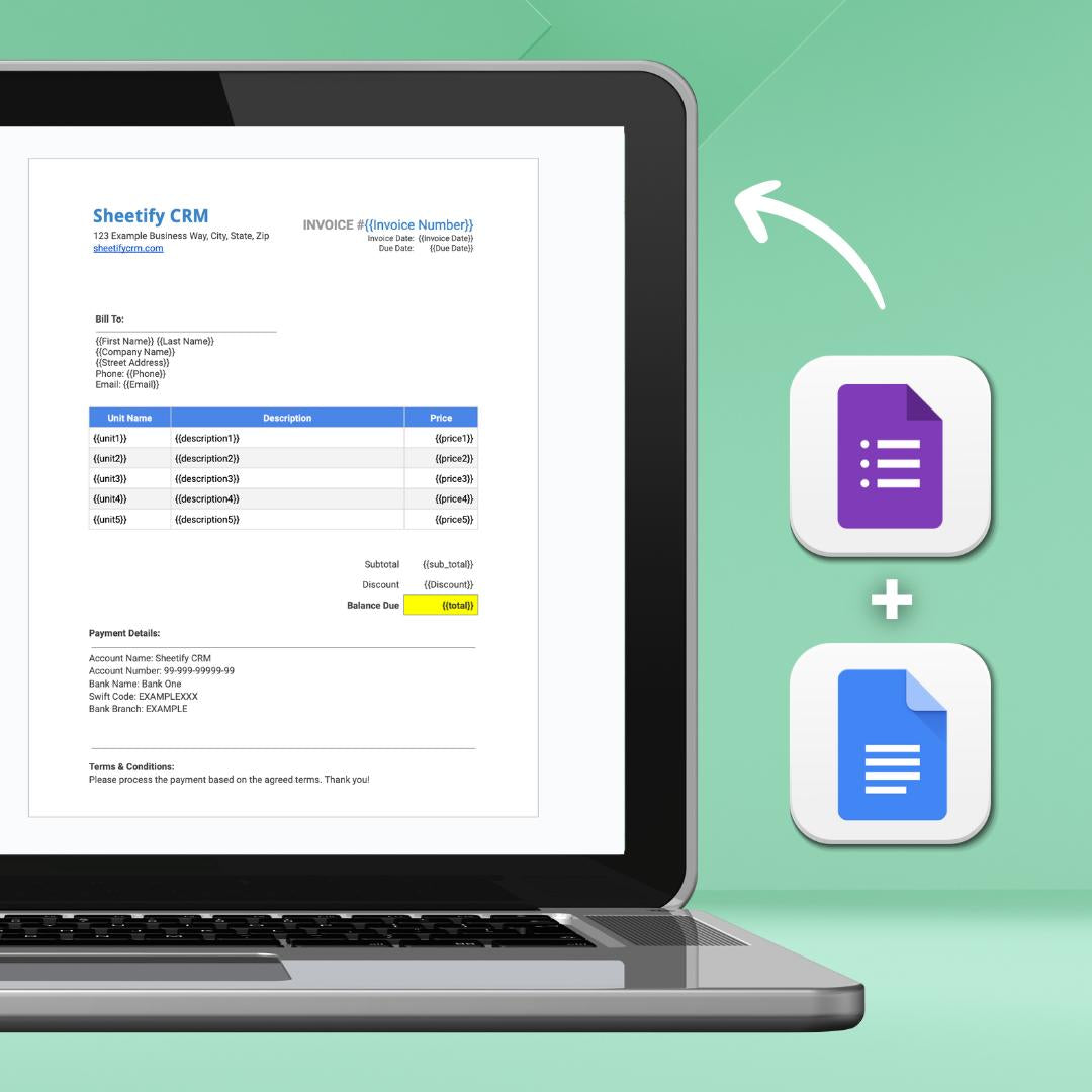 Google Sheet Invoice Generator