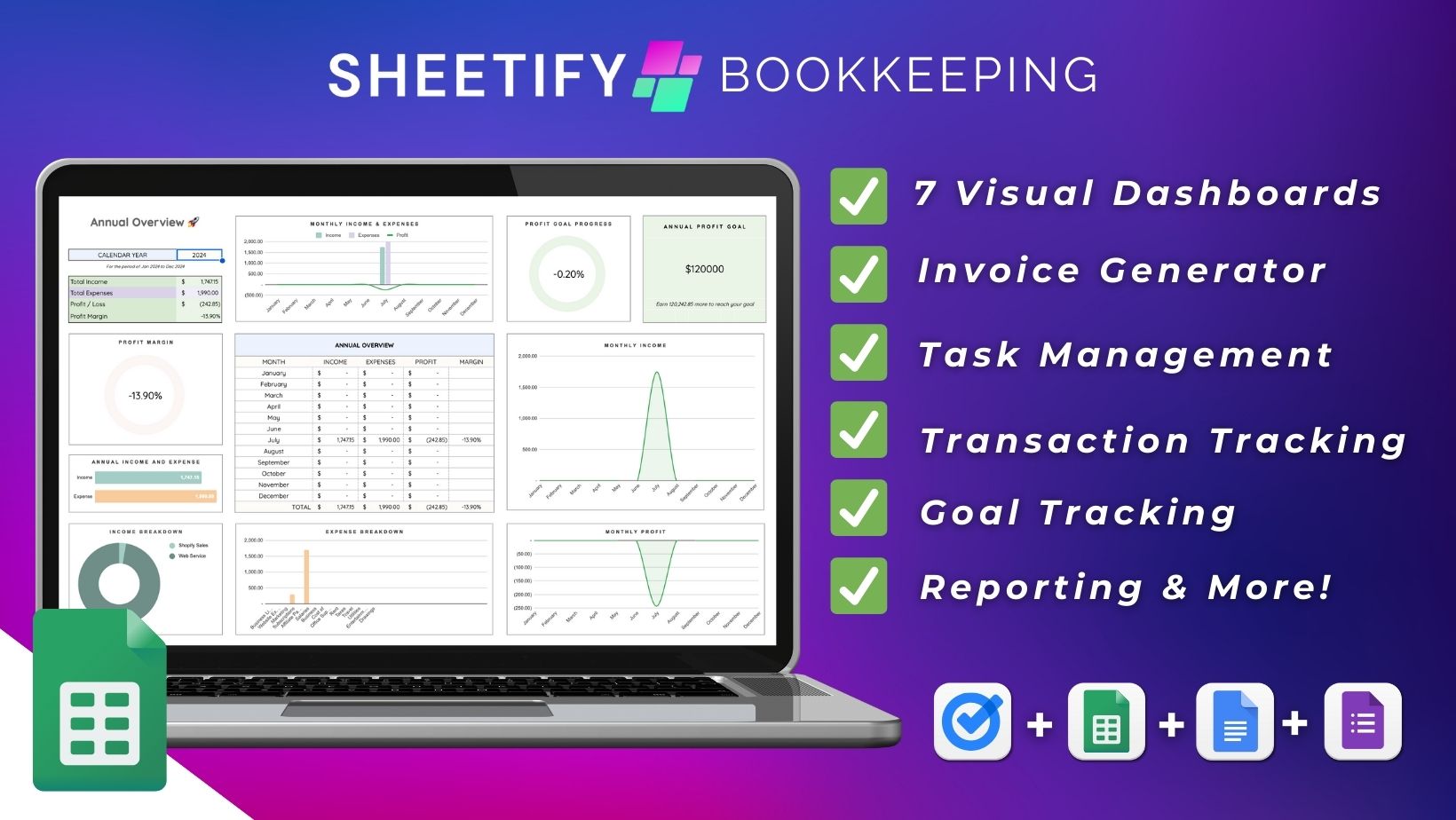 small business bookkeeping template